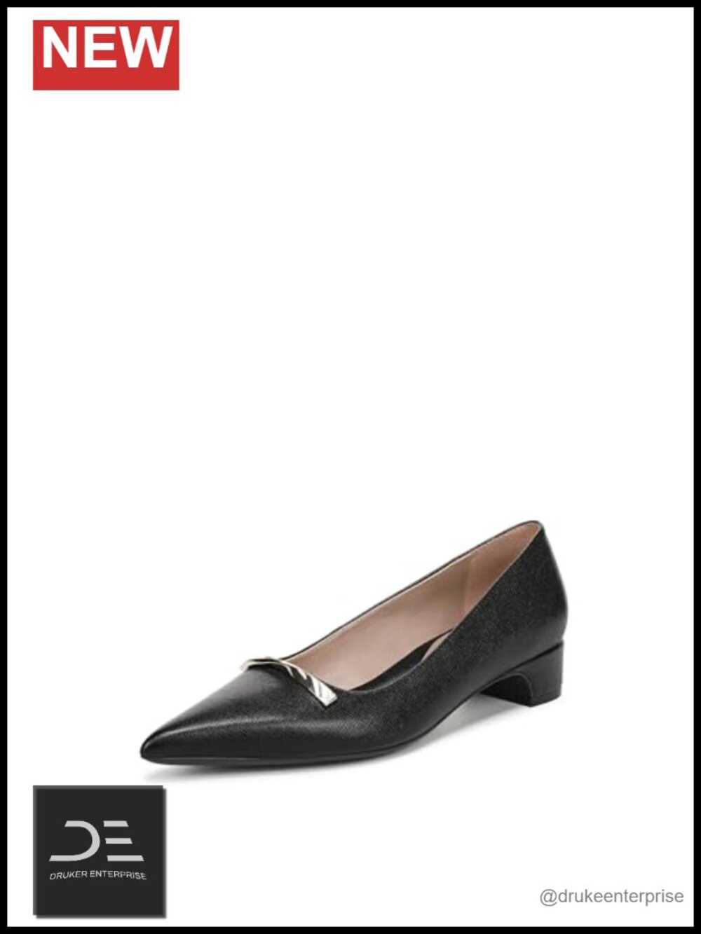 Naturalizer Rumi Women's Dress Pumps Pointed Toe Flared Block Heel Slip-On
